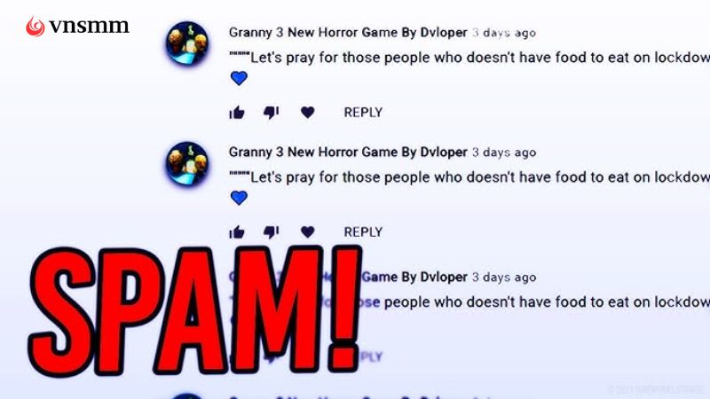 Some livestreams have comments that are spammy